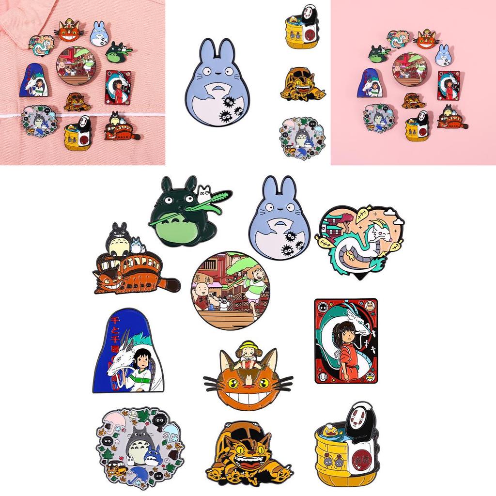Cartoon Metal Brooches For Clothing And Bags Unique Design Geometric Style For All Genders