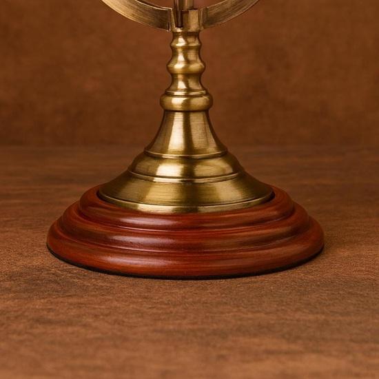 Brass Armillary Globe 30.48 cm Nautical Desk Decor Maritime Gift Home Office Decor Table Top