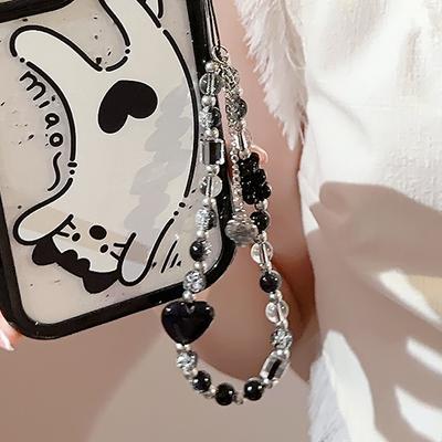 Chain Mobile Phone Case Lanyard for Apple/For Huawei Portable Wrist Strap Personalized Ins Style Sweet and Cool Pendant