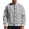 Men's autumn and winter fleece American retro baseball jacket loose casual stand-up collar single-breasted