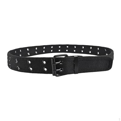 Ceinture à œillets doubles Ceintures punk pour jeans Ceinture décontractée Accessoires vestimentaires