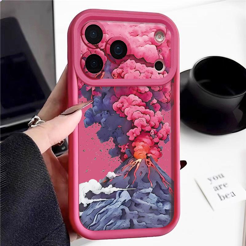 Mountain Road Print Case For iPhone 17 Pro Max Case iPhone 16 15 14 13 Pro Max 11 17e 16e Shockproof Bumper Soft Silicone Phone Cover Cases