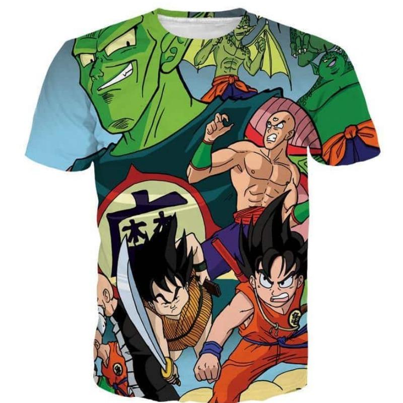 

2026 Dragon Ball Official Licensed 3D Print T-shirt Family Set S-6XL 90cm-160cm Stylish Goku Vegeta Casual Tees S
