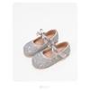 Girls' Princess Shoes Spring New Children's Crystal Shoes Baby Little Leather Shoes Elsa Shoes Soft Sole Flats