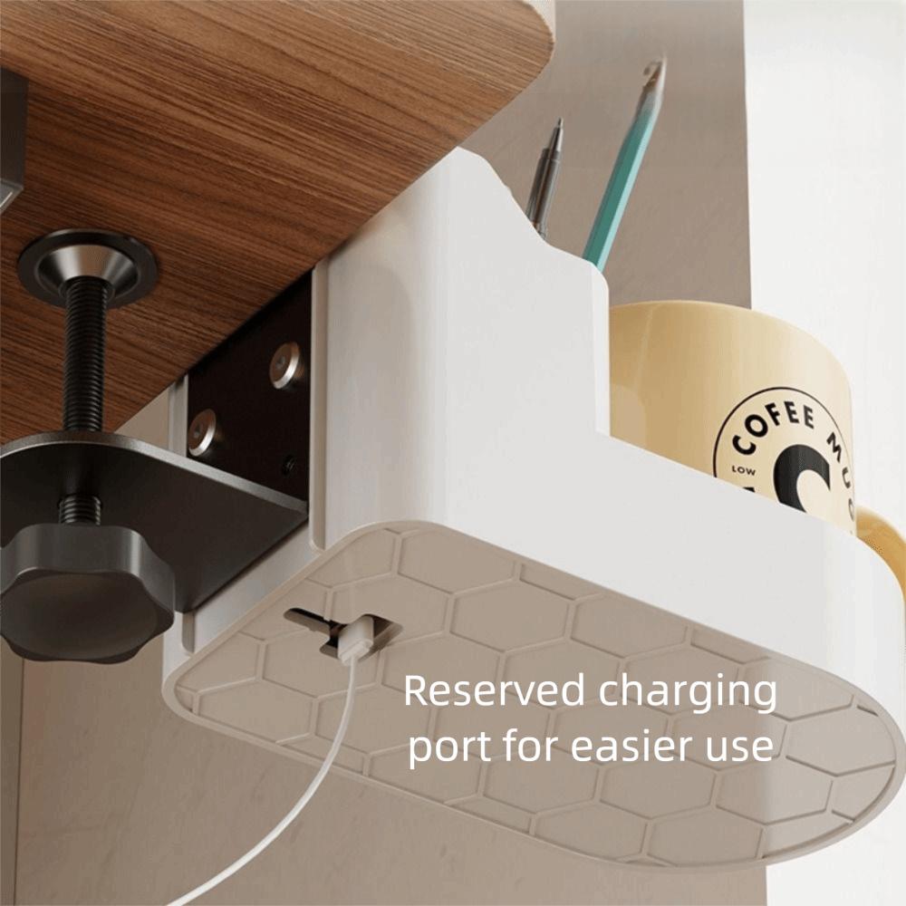 ABS Desktop Storage Box Height Adjustable Beverage Storage Rack  Under Desk Storage