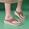 2025 New Wedge Slippers Lightweight Non-Slip Comfortable Casual Sports Md Outsole Slippers Casual Flip-Flops Fashionable