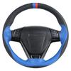 Anti-slip Soft Artificial Leather Car Steering Wheel Cover 38cm Steering-wheel With Needles And Thread Auto Interior