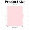5 Tab DiscBound Disc Dividers, Note Taking System Tab Dividers, Multicolor Planner Accessories for Office, School