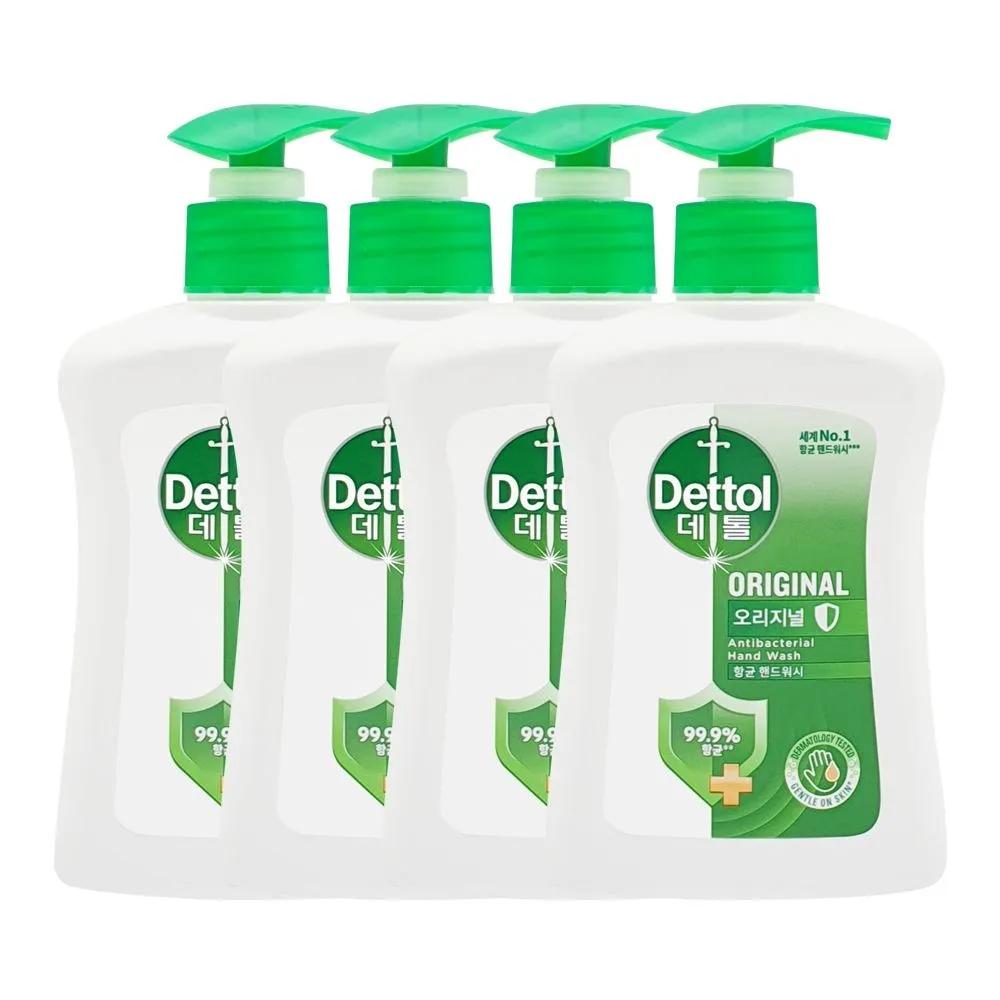 Dettol Antibacterial Hand Wash Original Container 250ml x 4 Hand Wash Liquid Soap Hand Cleaner
