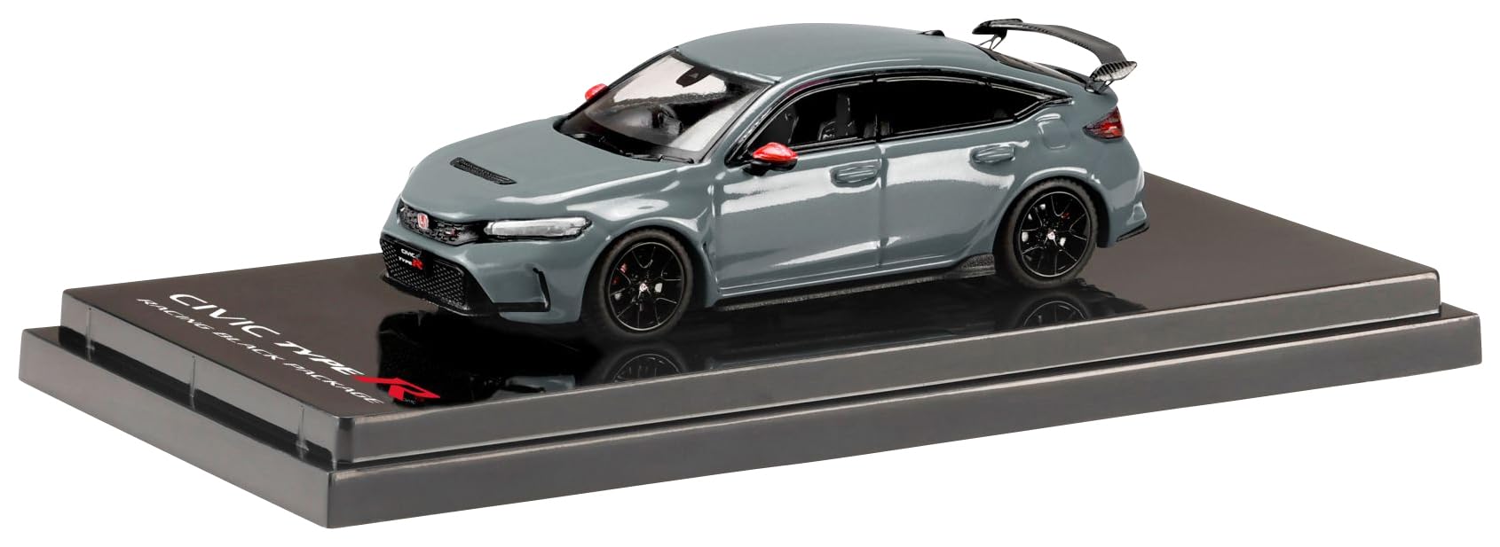 

scale Honda Civic Type R Racing Black Optional Parts Equipped Sonic Gray Pearl 1/64 (FL5) Package/Genuine Vehicle,