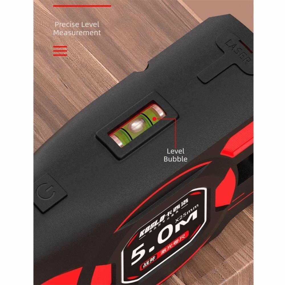 Retractable Digital Tape Measure 3-in-1 Laser Rangefinder Measuring Tool Laser Level  Construction