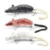 Fishing Baits Wobbler Muti-Section Jointed Mouse Shape Baits Trebles Hook Hard Crankbait Sink Tackle Swim Hard Baits