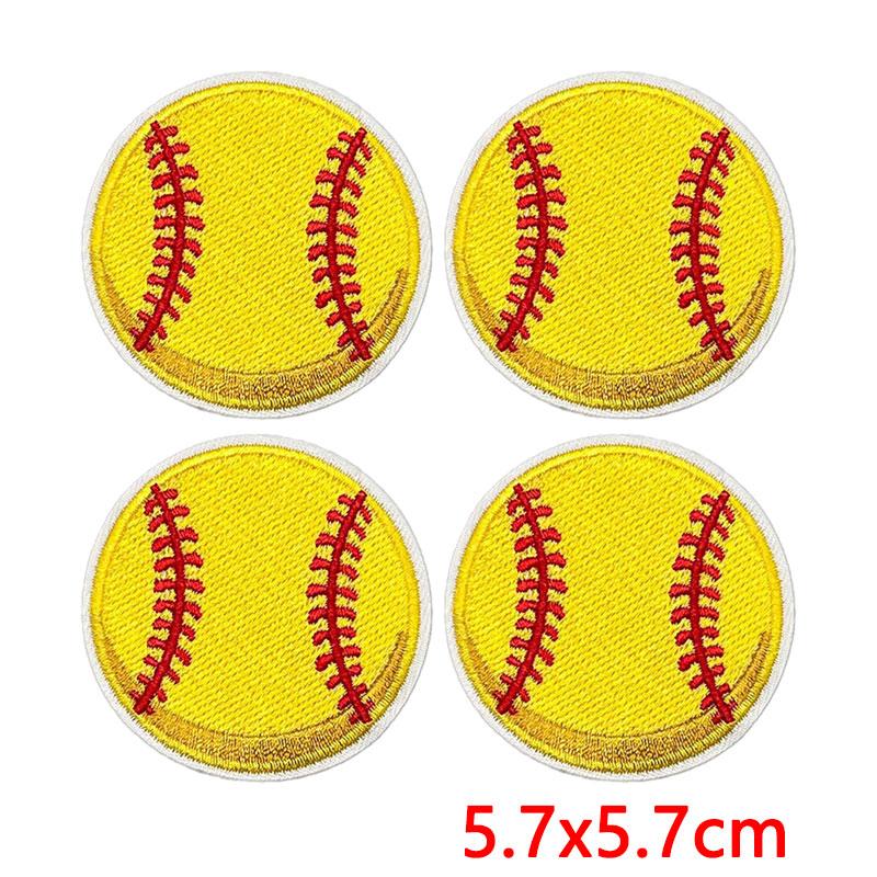 10PCS Softball Themed Iron On Patches, Softball Bow & Unicorn Embroidery Patches, Patches for Clothing DIY Decoration