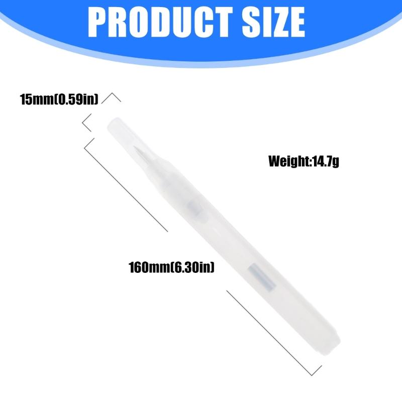 10Pcs Reusable Empty Marker Soft Brush Tip Refillable Empty Acrylic Paint Pen Clear Pen Rod Multipurpose Drawing Tool