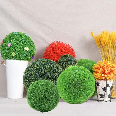Sztuczna roślina Topiary Ball Decoration Faux Bukszpan Ball Odporny na promieniowanie UV Realistyczny wielowarstwowy ogród na zewnątrz Ganek Ogród Fałszywe zielone liście
