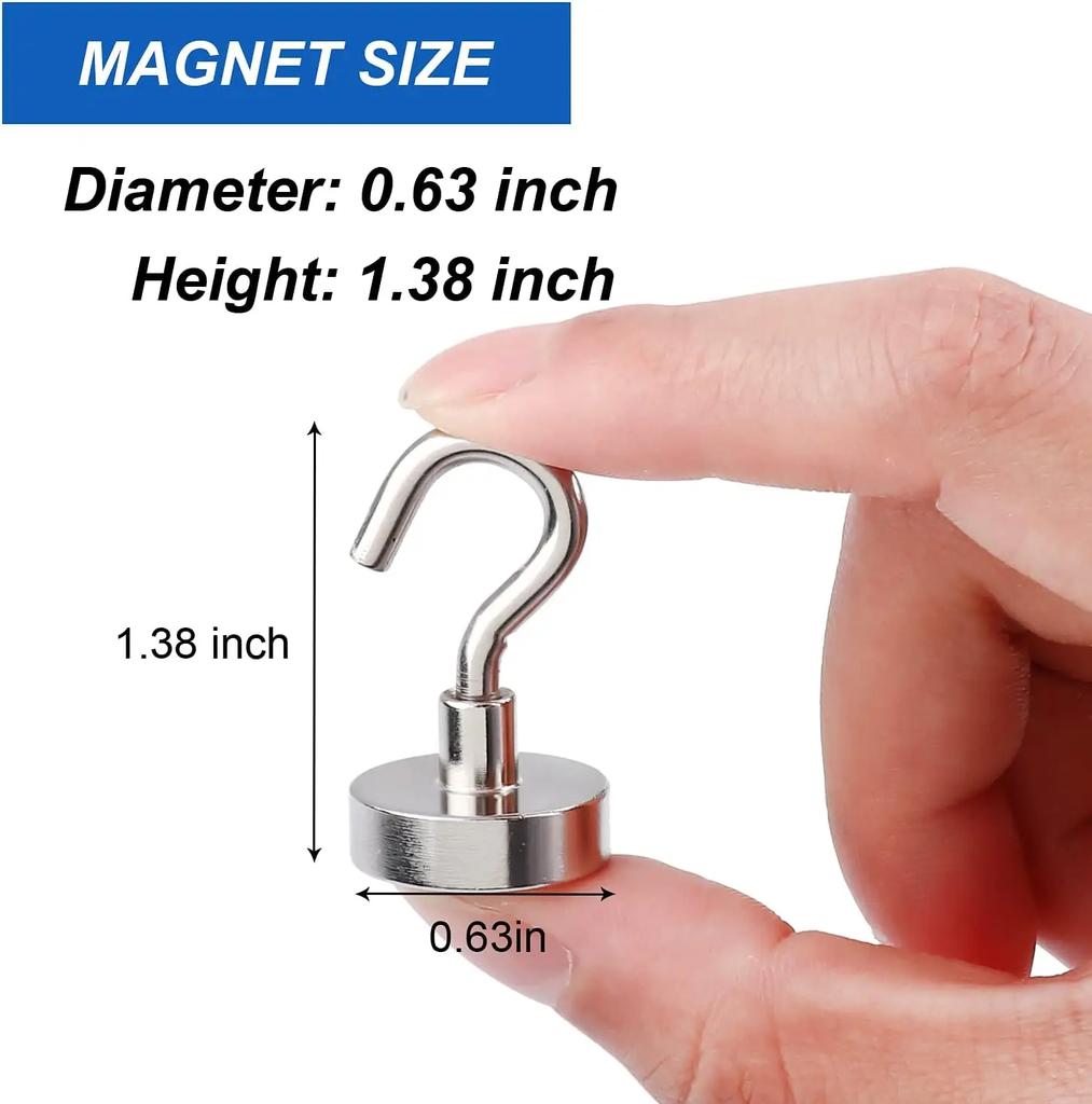 1-80PCS Strong Magnetic Hooks Multi-Purpose Storage Hooks Home Kitchen Bar Storage Hooks Key Storage Hooks Bathroom Hangers