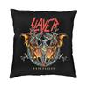 Modern Heavy Metal Rock Band Slayers Cushion Cover Velvet Pillow Case Living Room Decoration Pillowcase