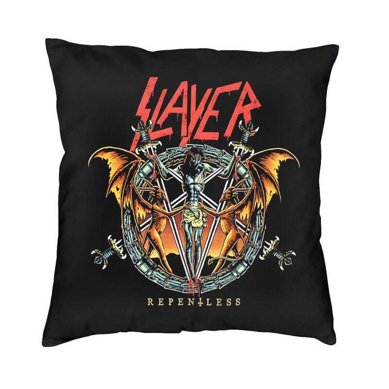 Modern Heavy Metal Rock Band Slayers Cushion Cover Velvet Pillow Case Living Room Decoration Pillowcase