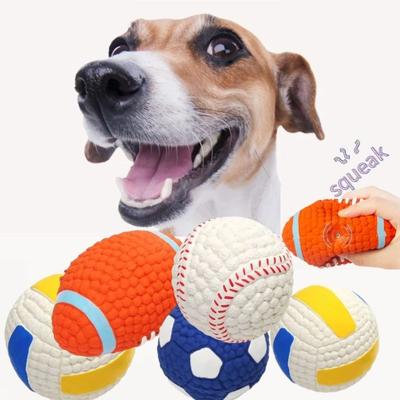 Pet Dog Toys Cute Squeak Pet Balls Interactive Dog Cat Toy Golden Retriever Bulldog Pug Toy Pet Training Supplies
