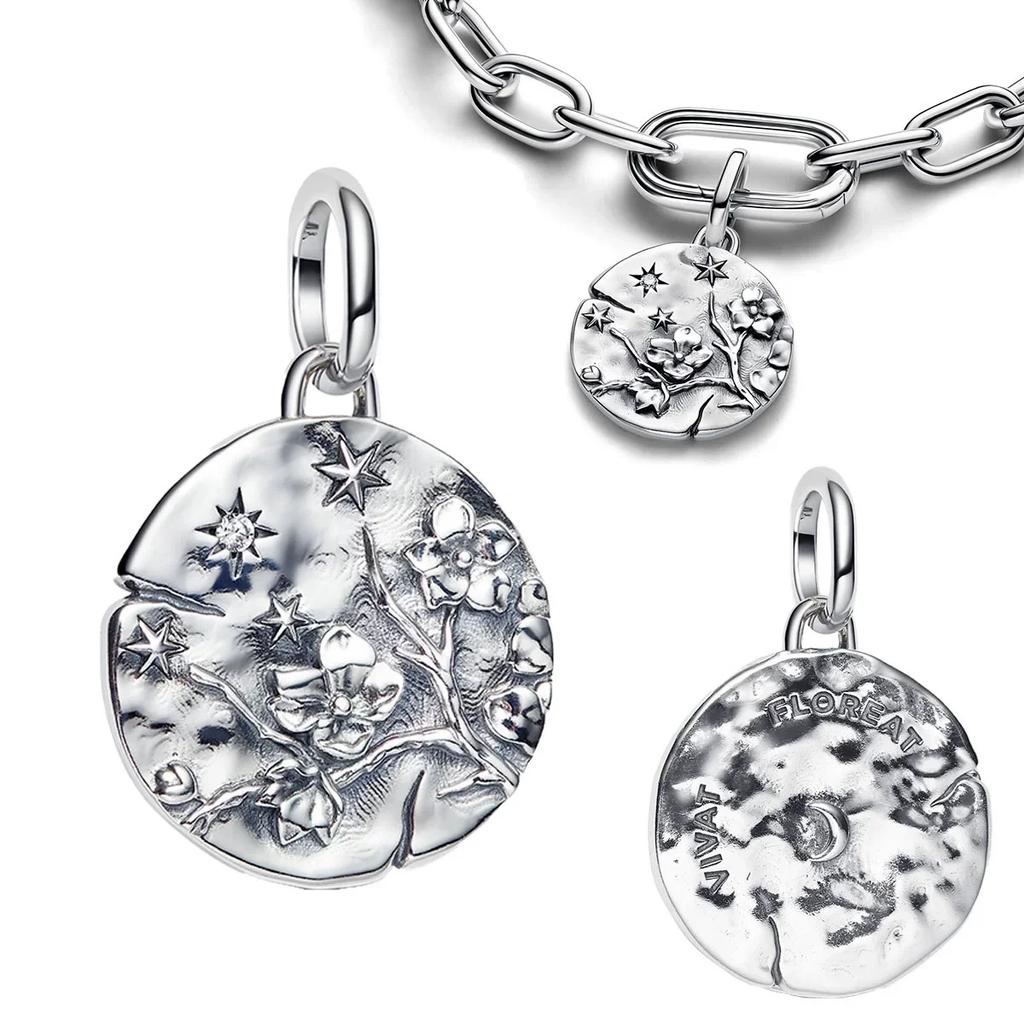 Authentische Kupfer Goldene Runde Anhänger Pferd Löwe Schloss Perlen Armbänder Halskette Damen Weihnachten Halloween DIY Geschenk