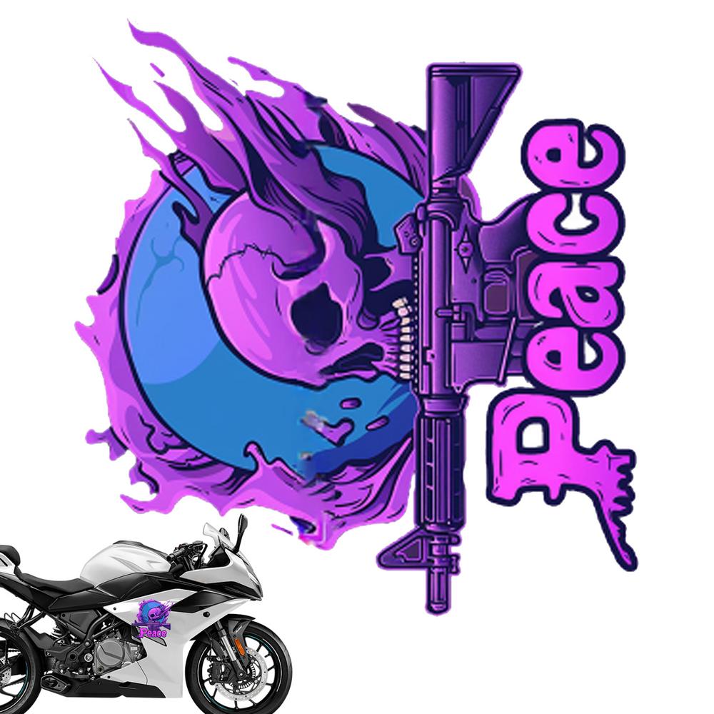 Cool Decals For Trucks PVC Car Stickers In Skull Design With Strong Adhesive Waterproof Decorative Skull Stickers Car