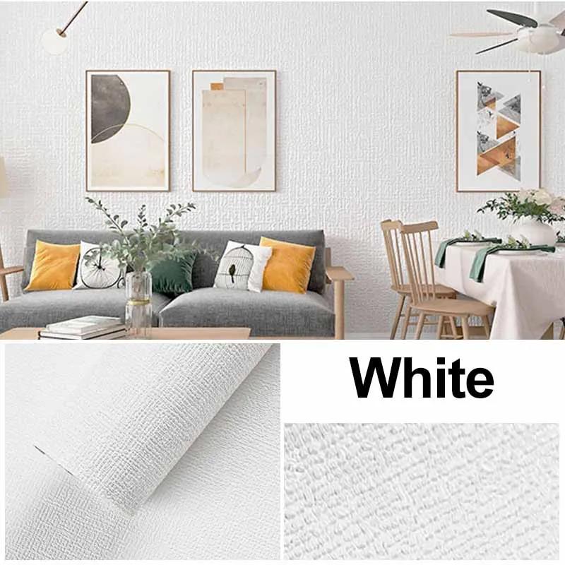 

Vermeyen 3D Wall Sticker Wallpaper Self-Adhesive Waterproof Wall Covering Panel for Living Room Bedroom Bathroom Home Decoration (WHITE,0.5x6M) білий