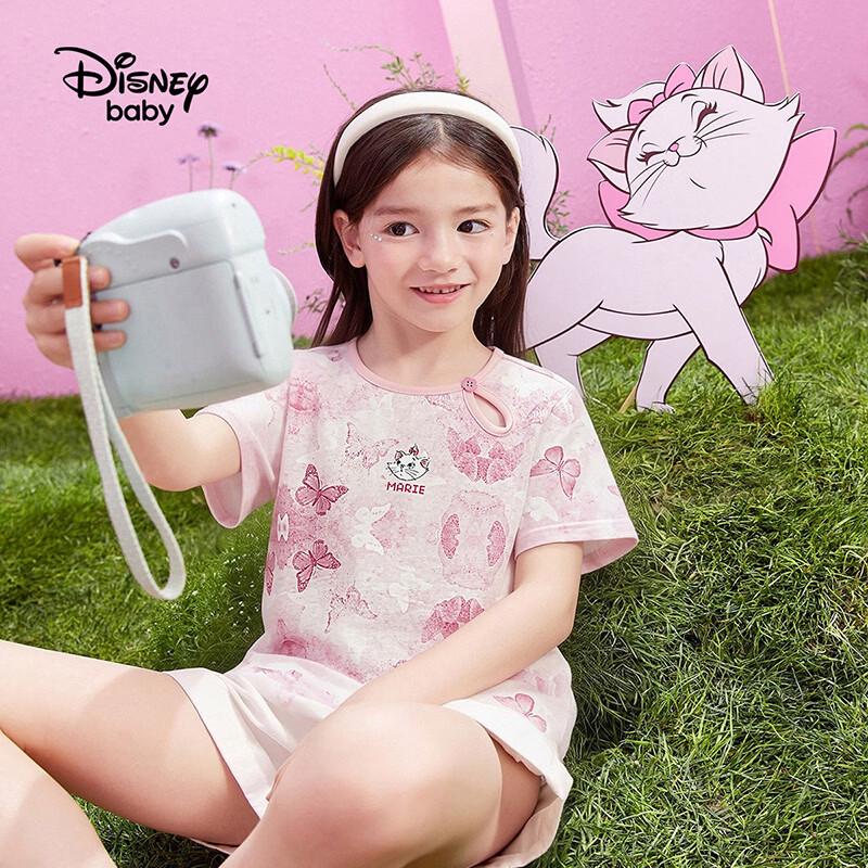 Disney Kurzarm-Baumwoll-T-Shirt für Mädchen