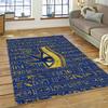 Ancient Egyptian Mythological Ideographic Sign Symbols Carpet Rug for Home Living Room Bedroom Sofa Doormat Decor,Non-slip Mat