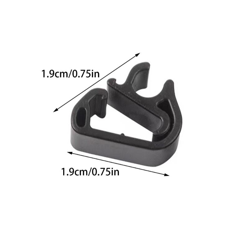 Universal Windshield Wiper Hose Fastener Clips Clamps Fasteners Plastic Design Secure Hold Fit Most Cars Trucks 20 Pack