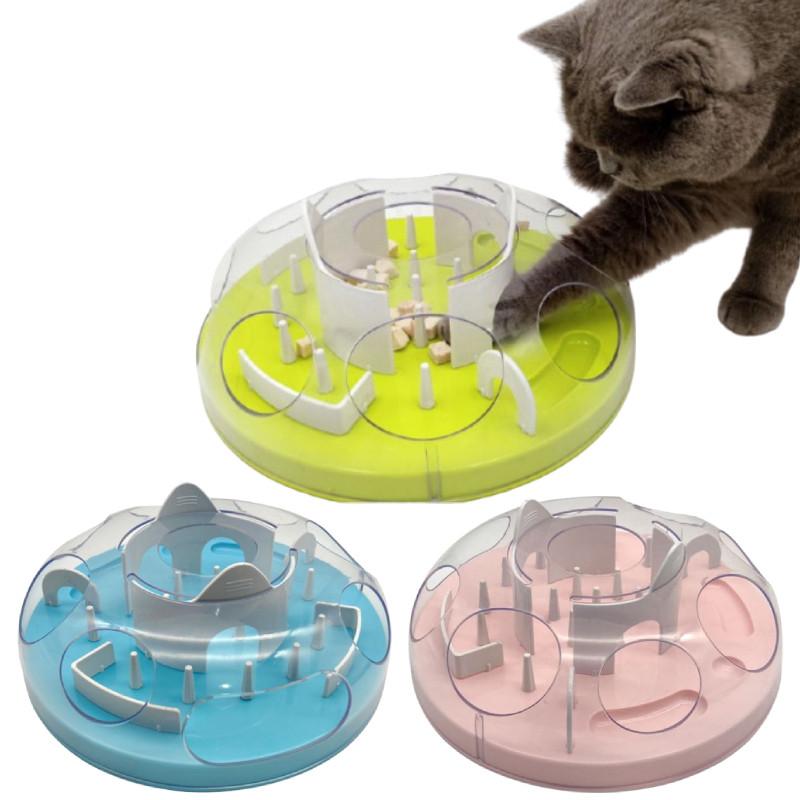 Cat Maze Feed Toy With Abs Material For Interactive Play And Energy Burnoff