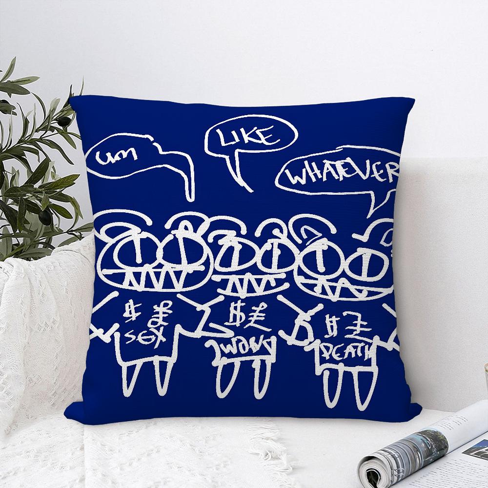 B-British Band RadioheadS Pillow Case Plush Fabric Soft  Pillowcase Double Sided Print   Cushion Cover Throw Pillow Cover