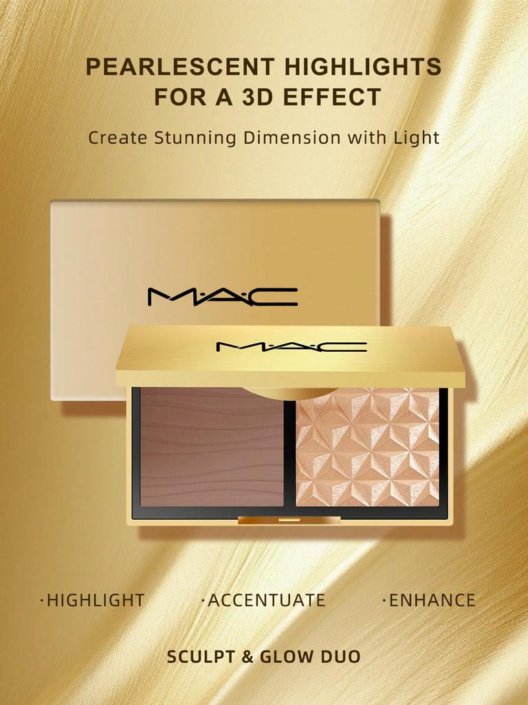 M.A.C Sculpt & Glow Highlight & Contour Duo Palette | 0.12 Oz./3.5g Per Pan