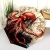 Ship Octopus  pattern, automatic folding umbrella, portable and foldable design, 8 ribs, a Christmas or birthday gift.