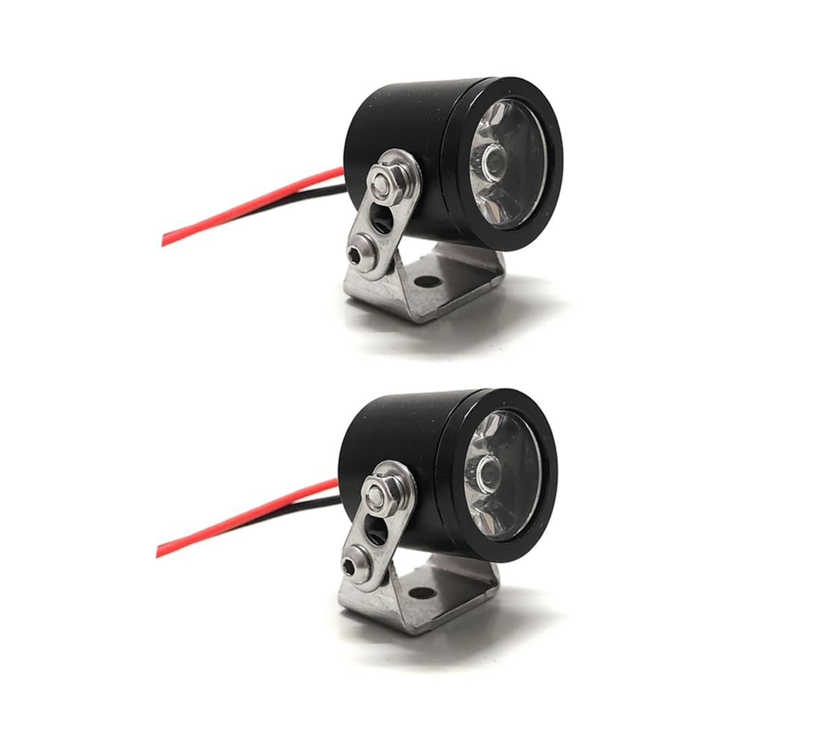 

SHEAWA RC Car Set of 23mm LED Aluminum and Stainless Durable Work Daytime Running Universal Parts for Compatible with and Other RC Cars Spotlights, 2,