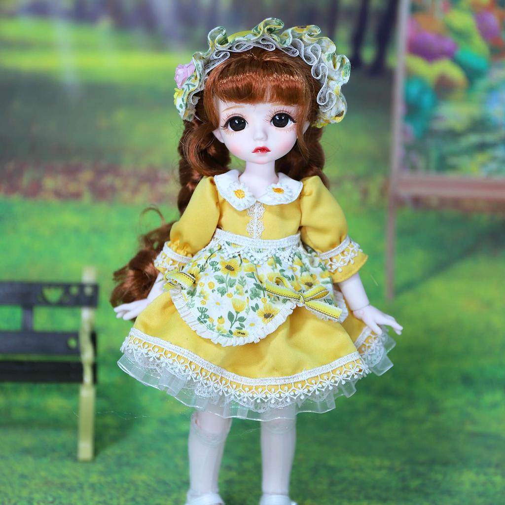 ICY Fortune Days 28cm BJD 28 Ball Jointed Full Set of Clothes and Best Gift for Girls 1/6 Doll, Doll, Shoes, 6+ (Summer)