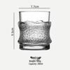 Qunrong 280ml Mattes Glas Kaltgetränkebecher