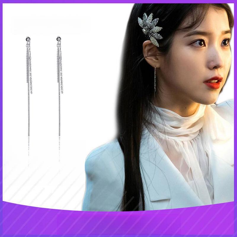 

Tassel Earrings for Women with Super Fairy Temperament біле золото кольору