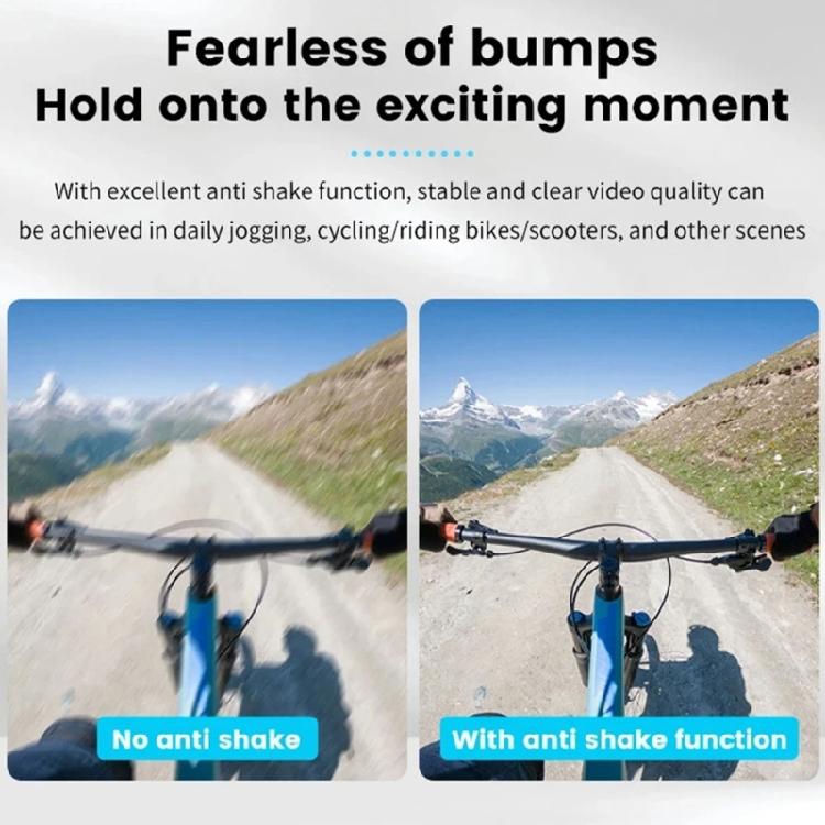 Winziger hochklarer Abenteuer-Rekorder mit 32 GB Speicherkarte, reibungslose Bewegungsdokumentation für Fahrradkamera, Radsport
