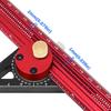 T-Type Woodworking Line Ruler 360 Degree Combination of Triangle Ruler and Straightedge Carpenty Marking Gauge Layout DIY