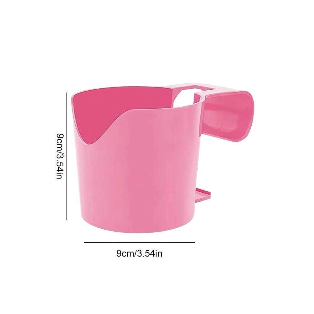 Pool Cup Holder No Punching Pool Storage Rack Reusable Holder for Drinks (Pink)
