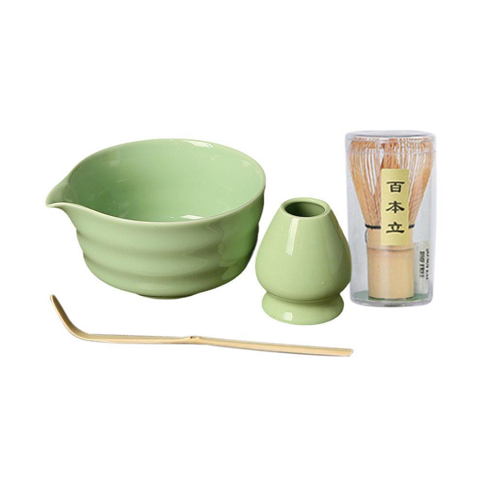 NEW High-end 4pcs/set Japanese Ceramic Matcha Gift Bowl Box Sumptuous Tools Tea Matcha Whisk Set Brush Hold And With Grinde L3E3
