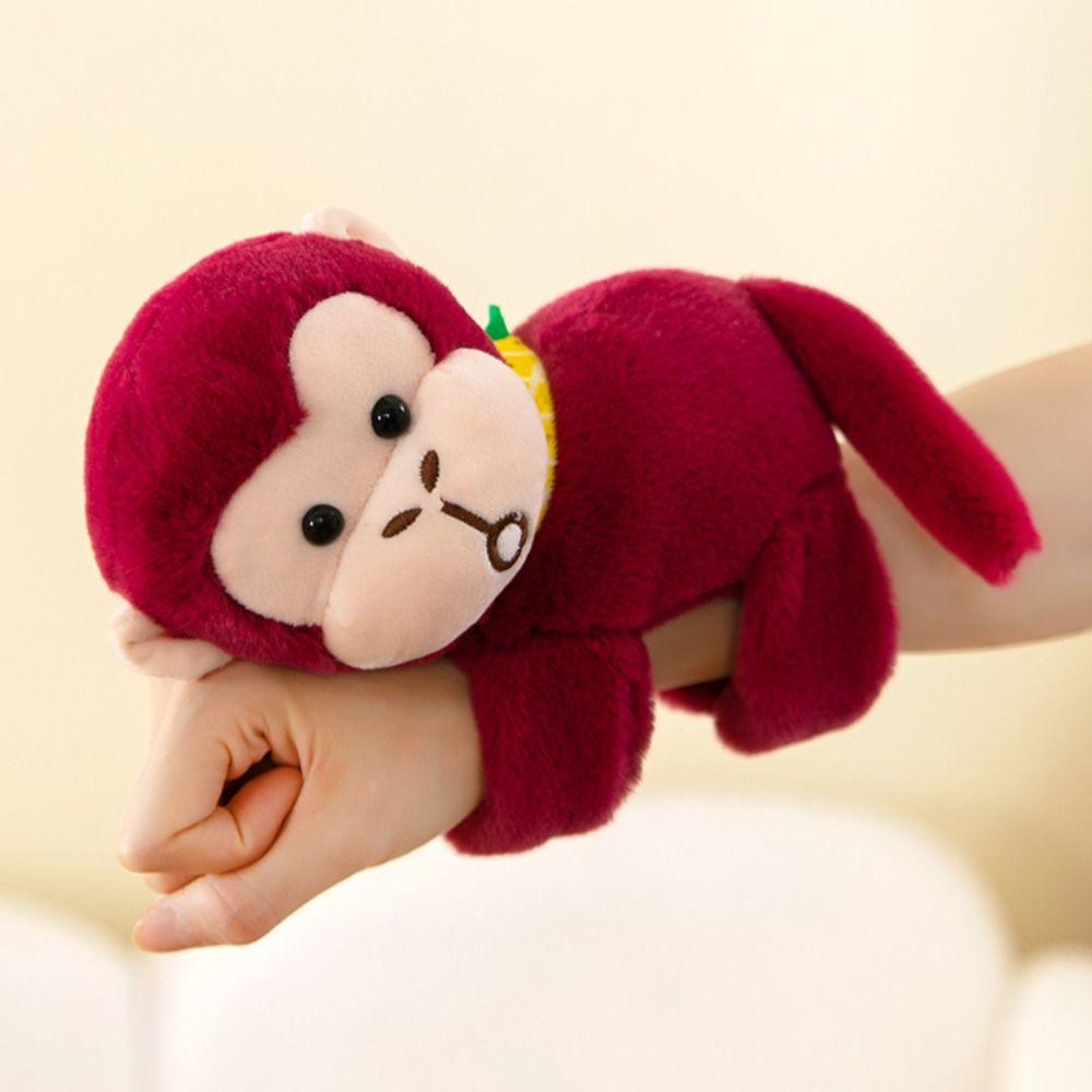 Panda Slap Bracelet Series Monkey Capybara Plush Wrist Band Plush Doll Slap Bracelet  Christmas Toy