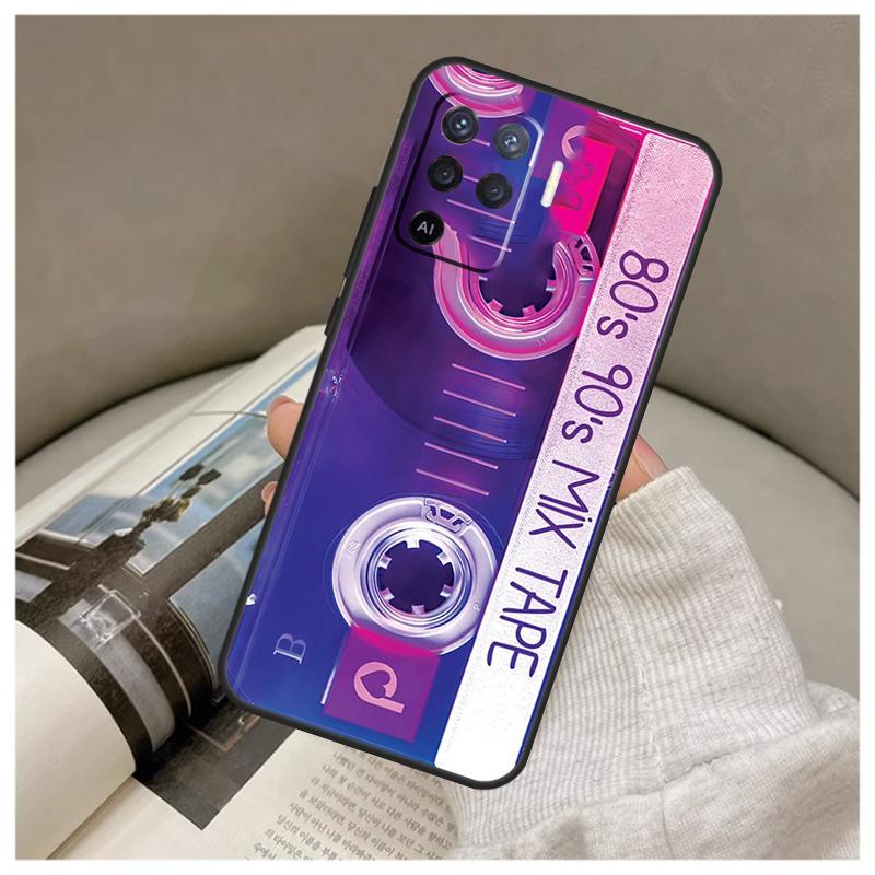 

Ретро-кассетная лента 90-х для OPPO A77 A57 A17 A54 A74 A94 A15 A16 A52 A72 A91 A93 A57s A76 A96 A5 A9 A31 A53 Чехол OPPO A76