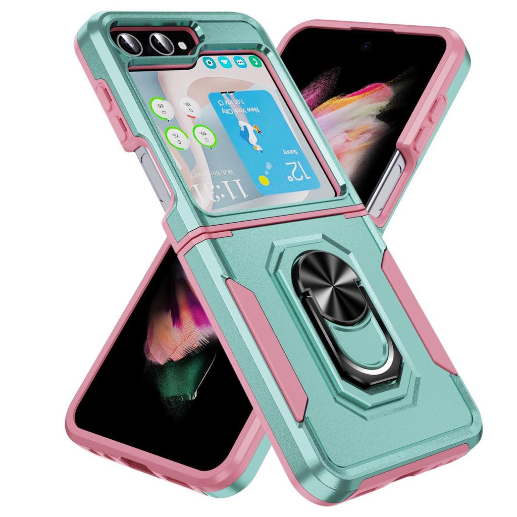 Samsung Z Flip6 Protective Case with Ring Holder - Full Coverage