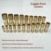 10Mm-34Mm Brass Rubber Household Accessory High Quality Durable Practical Cane Crutch Tip With Anti-Skid Pad For Hiking Pole