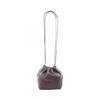 Used Drawstring Drawstring Shoulder Bag J07WG0027 Leather Bordeaux Used Women