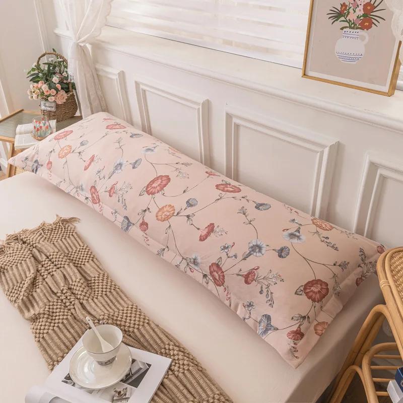 New Comfortable Long Pillowcase Soft Polyester Couple Pillow Case Large Size Body Hugging Pillow Cover 120 150 180cm