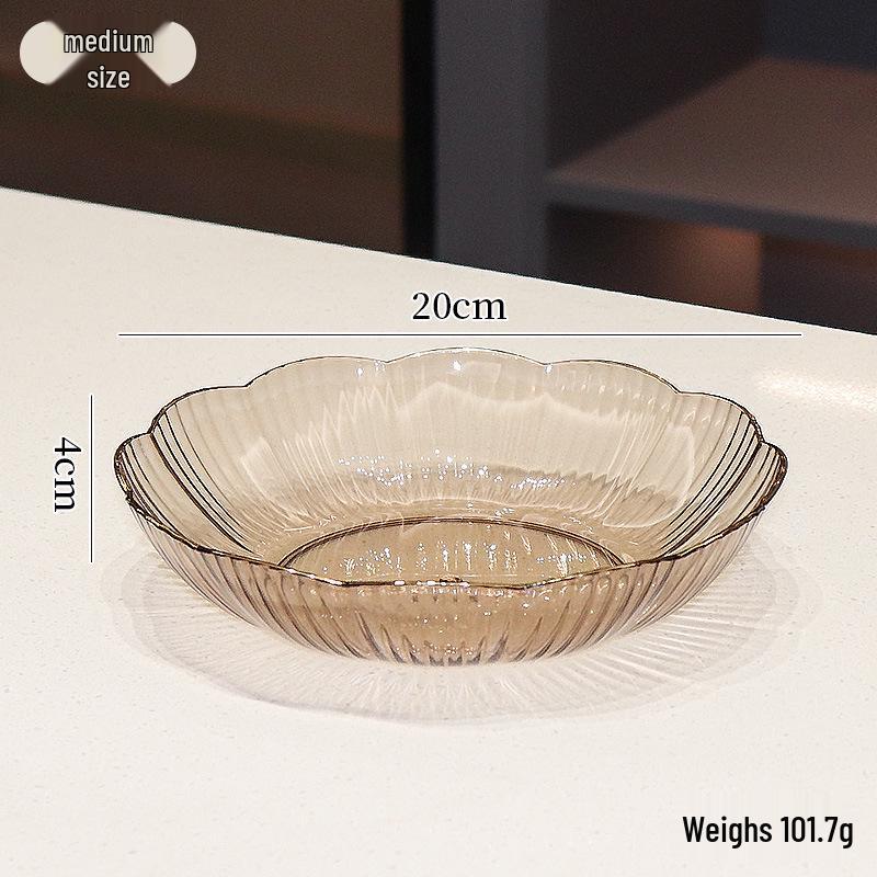 2023 Drenajlı Lüks Meyve ve Atıştırmalık Kasesi - Sehpa İçin Zarif ve Geniş