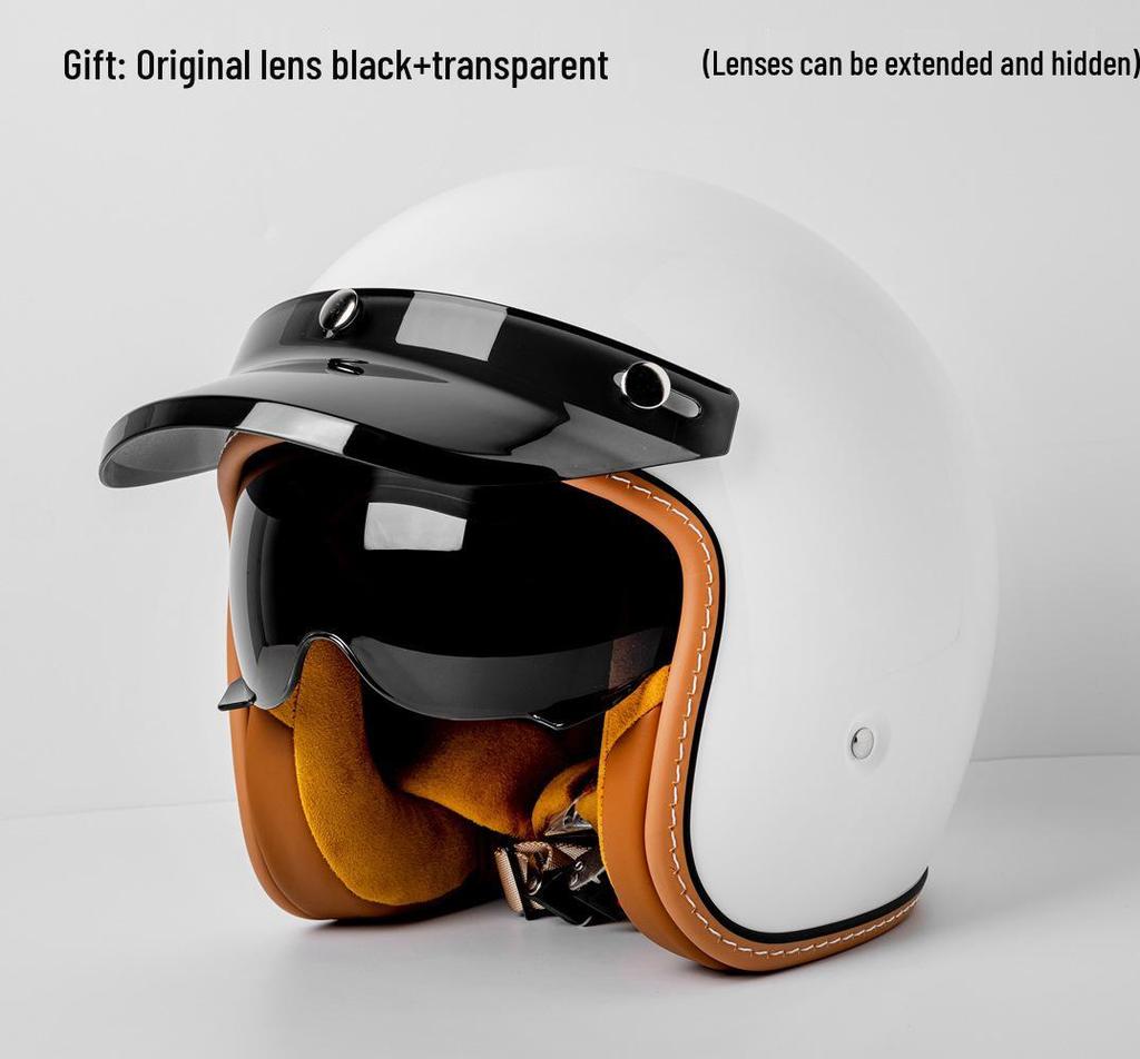 Unisex American Cruiser 3/4 Motorcycle Helmet