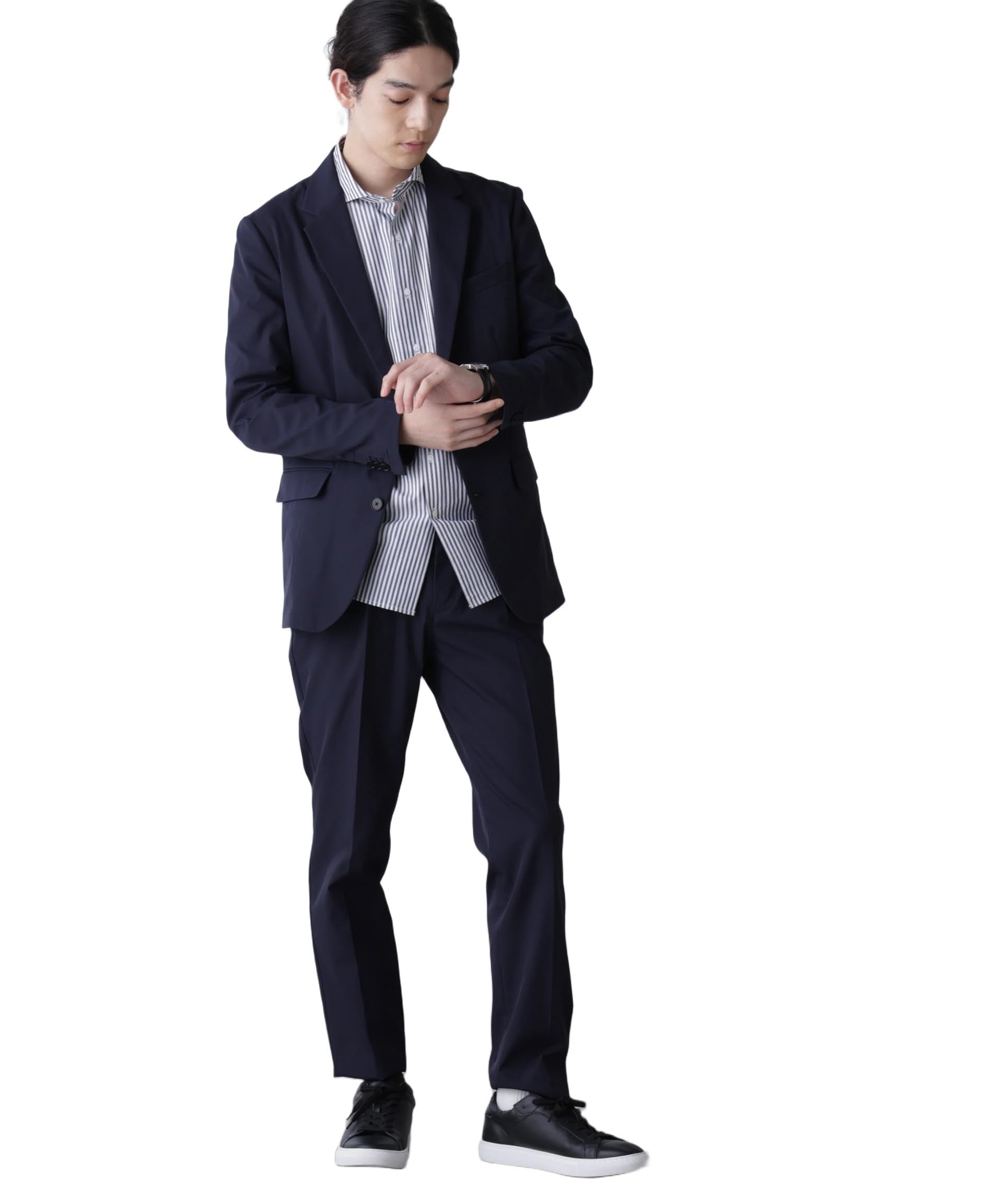 

Damerino RE NAPES Twill Stretch Set S 120 Navy Suit Casual Suit Set Autumn [Nano Universe] (р) Мужской 668-4218201 Мужской